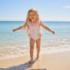 Picture of Meia Pata Girls Stripes Colour Barbados Swimsuit - Multi