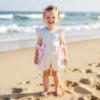 Picture of Meia Pata Girls Stripes Colours Ruffle Jumpsuit - Multi